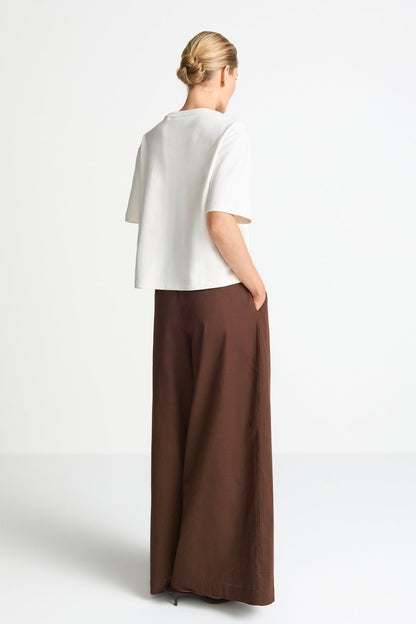 Rich & Royal Damen T-Shirt mit Coast - Applikation in pearl white