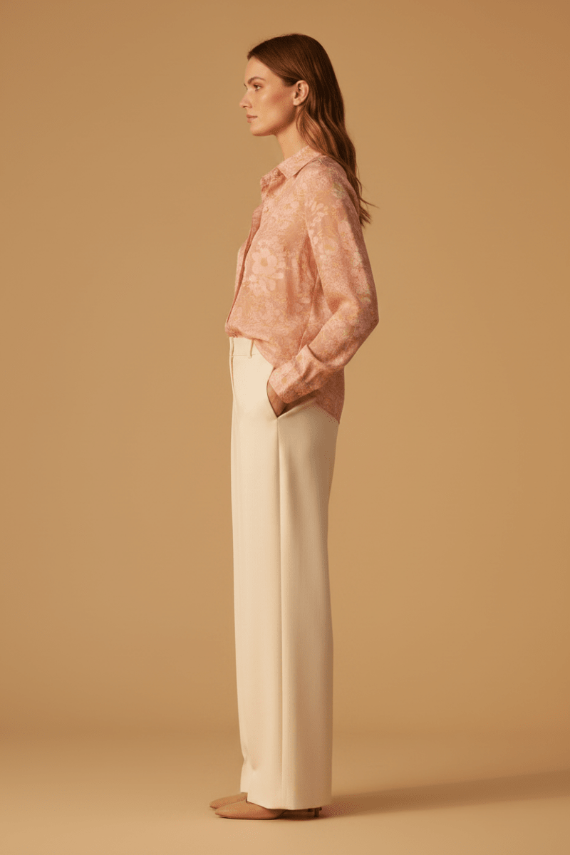 Rich & Royal Flower Blouse Powder Rosé – Feminine Damen Bluse