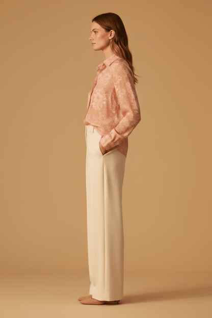 Rich & Royal Flower Blouse Powder Rosé – Feminine Damen Bluse