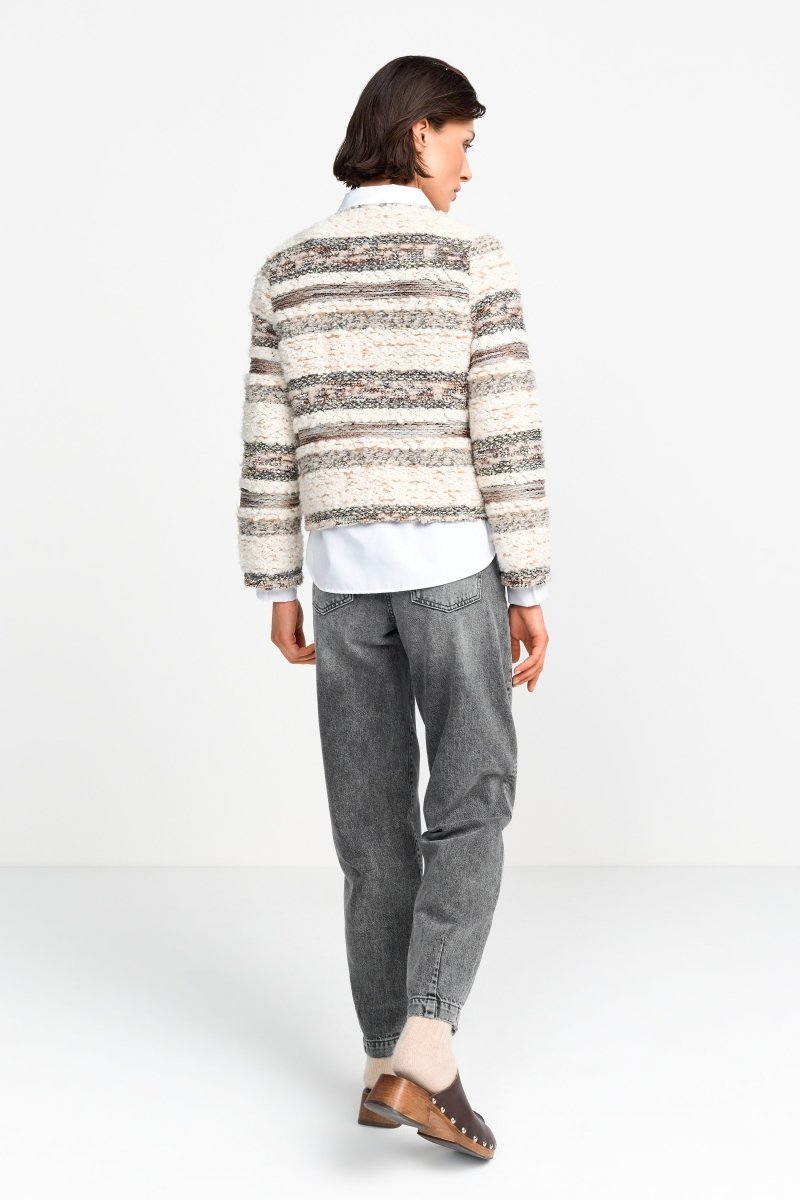 Rich & Royal Jacke in einem gestreiften Design