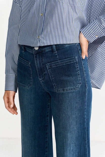 Rich & Royal Jeans - Culotte in der Farbe Blue Denim