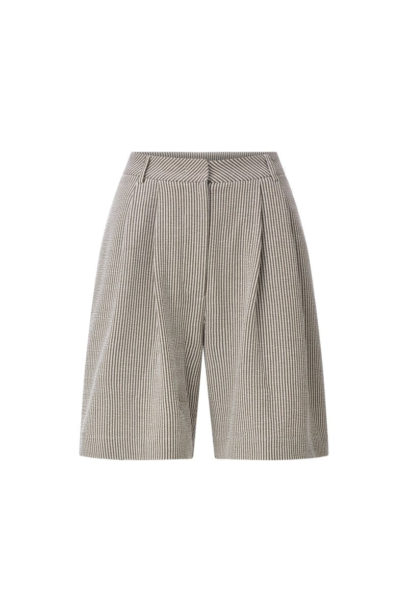 Rich & Royal Jersey Seersucker Bermuda in der Farbe coconut bark