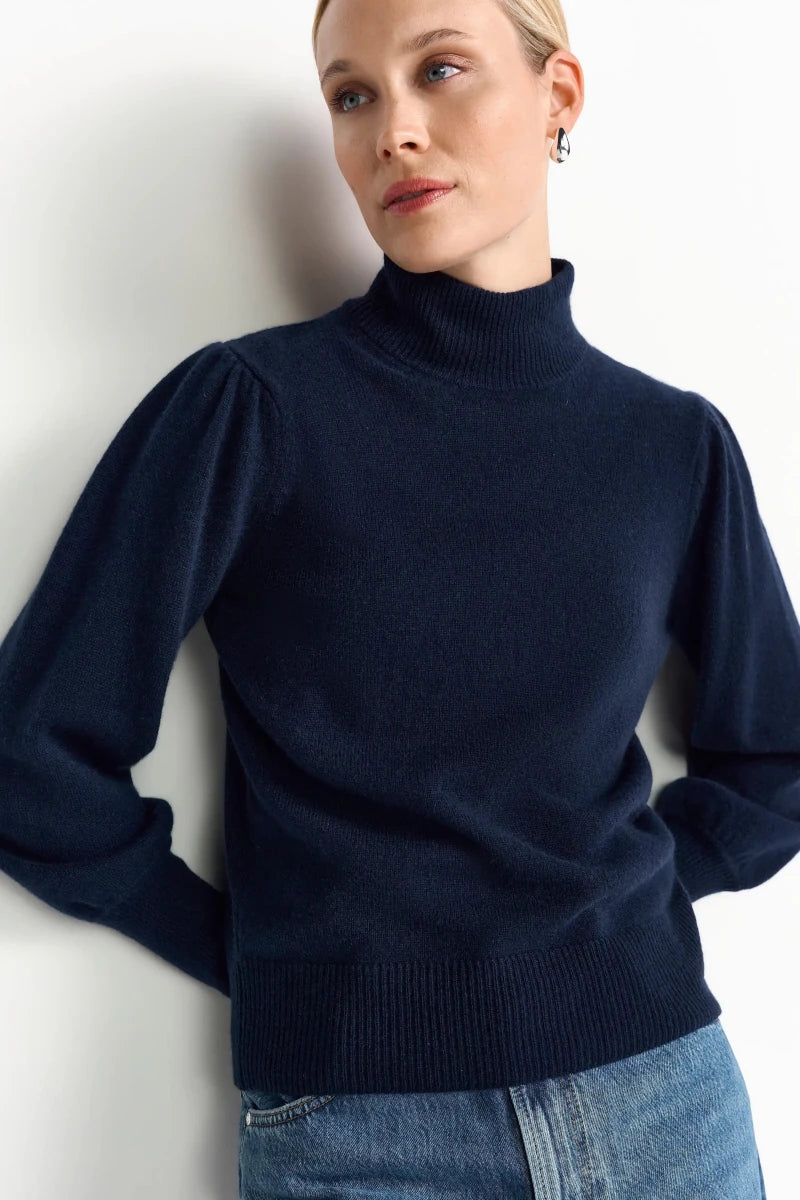 Rich & Royal Kaschmir Pullover in der Farbe Midnight Blue