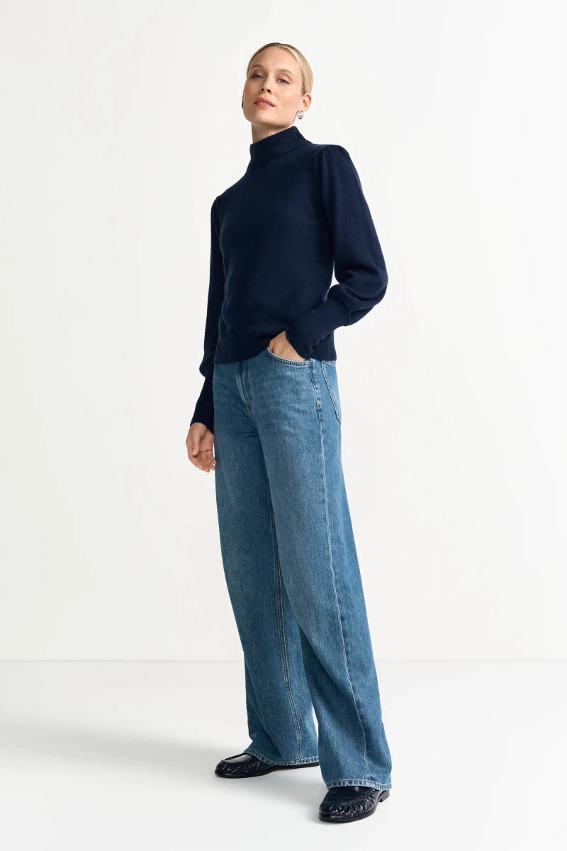 Rich & Royal Kaschmir Pullover in der Farbe Midnight Blue