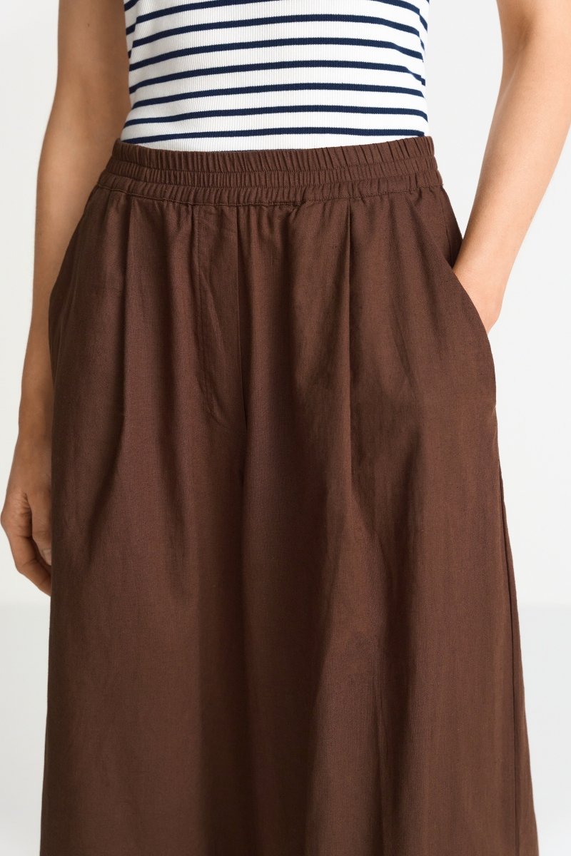RICHROYAL Leinenhose Wide Leg für Damen