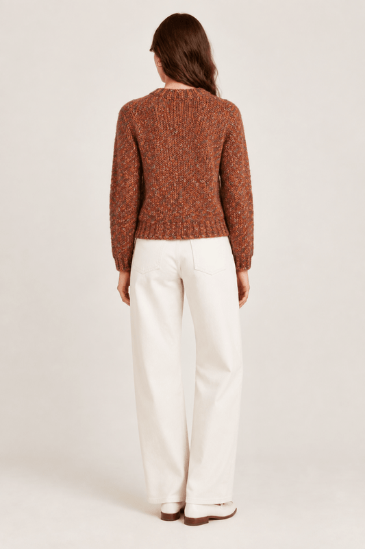 Rich & Royal Mehrfarbige Strickjacke in Urban Ember
