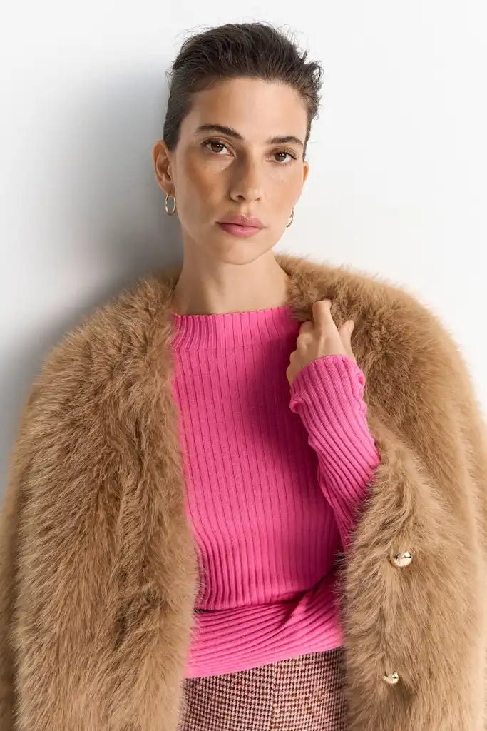 Rich & Royal Merino Rib Pink Radiance