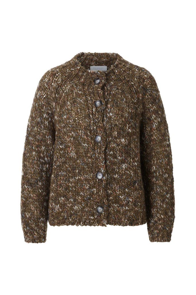 Rich & Royal Multicolour Strickjacke in Golden Moss