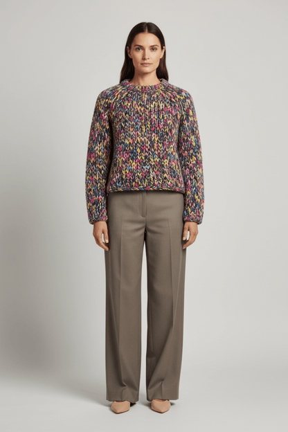 Rich & Royal Multicoloured Mock Neck hazel