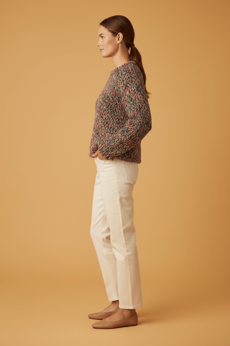 Rich & Royal Multicoloured Mock Neck hazel