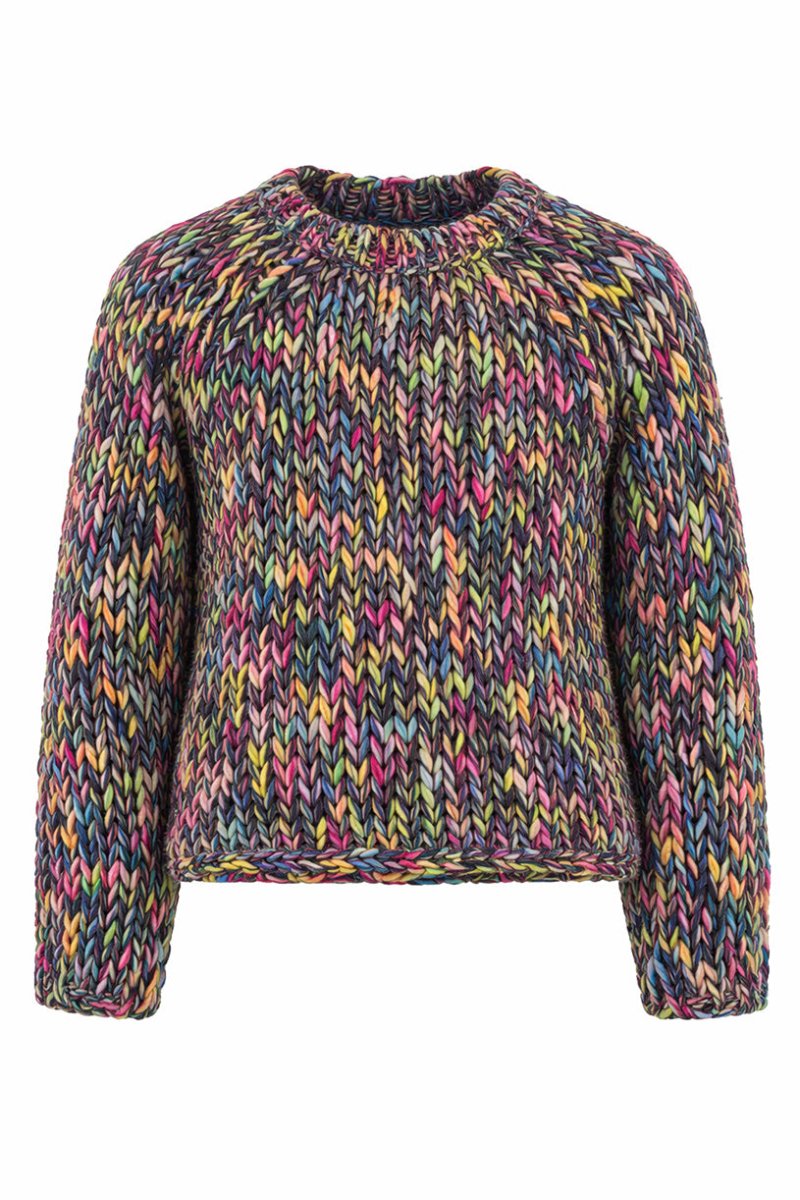 Rich & Royal Multicoloured Mock Neck hazel