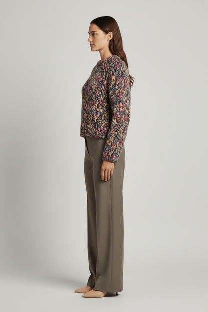 Rich & Royal Multicoloured Mock Neck hazel