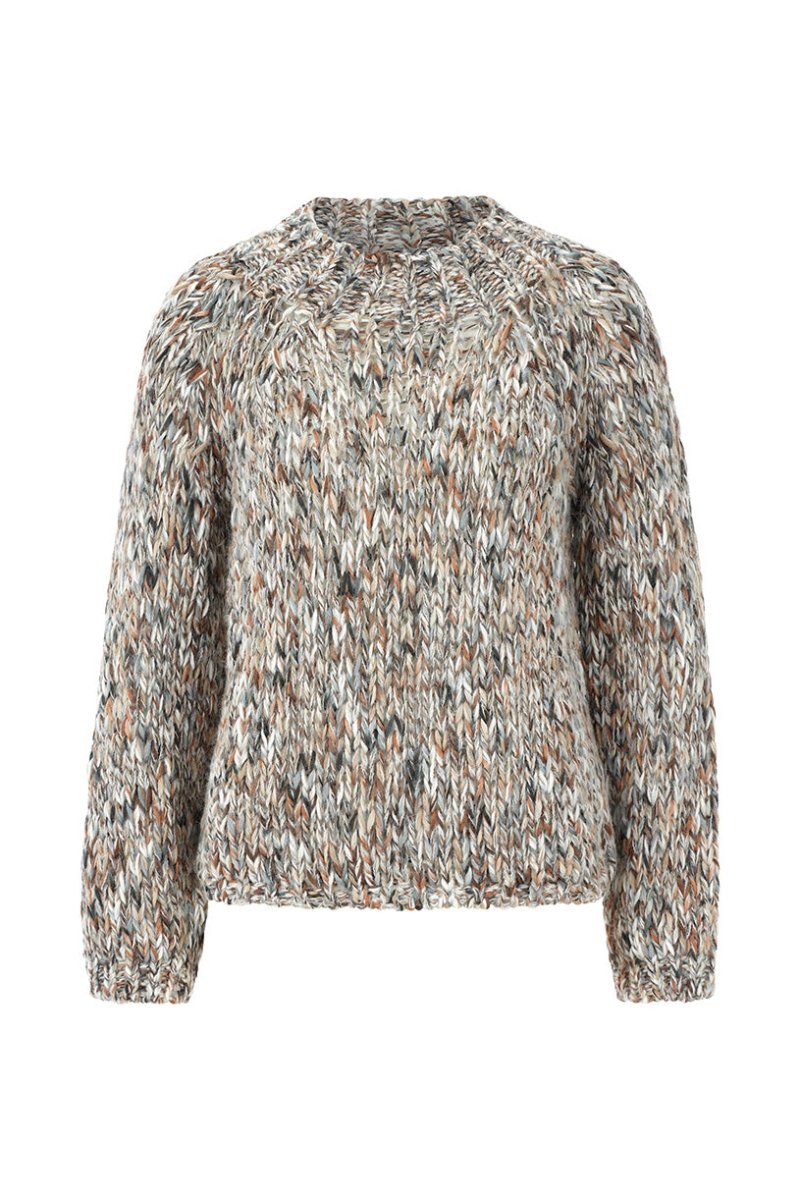 Rich & Royal NOS Multi Sweater Pearl White