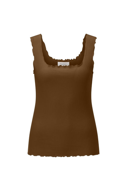 Rich & Royal O Frill Top in der Farbe coconut bark