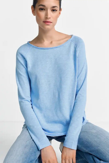 Rich Royal Organic Heavy Jersey Longsleeve in der Farbe Open Air