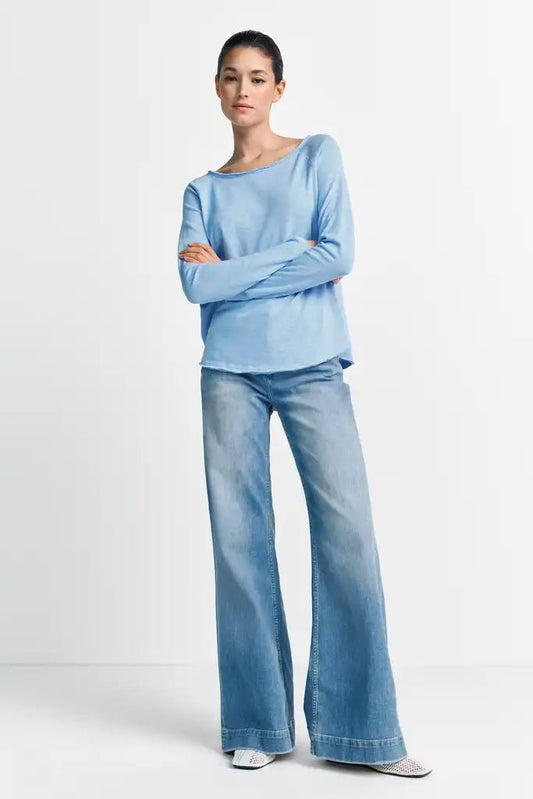 Rich Royal Organic Heavy Jersey Longsleeve in der Farbe Open Air