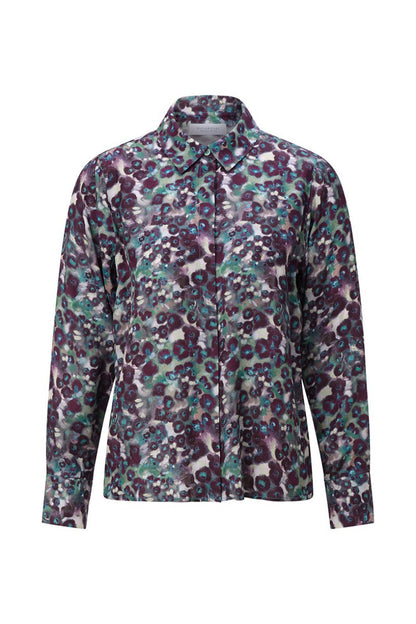 Rich & Royal Printed Blouse – leaf green