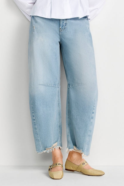 Rich & Royal Queens Barrel Deep Blue Denim in der Farbe denim blue
