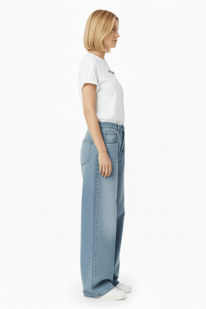 Rich & Royal Queens Boyfriend Sparkle Organic Shirt in der Farbe white