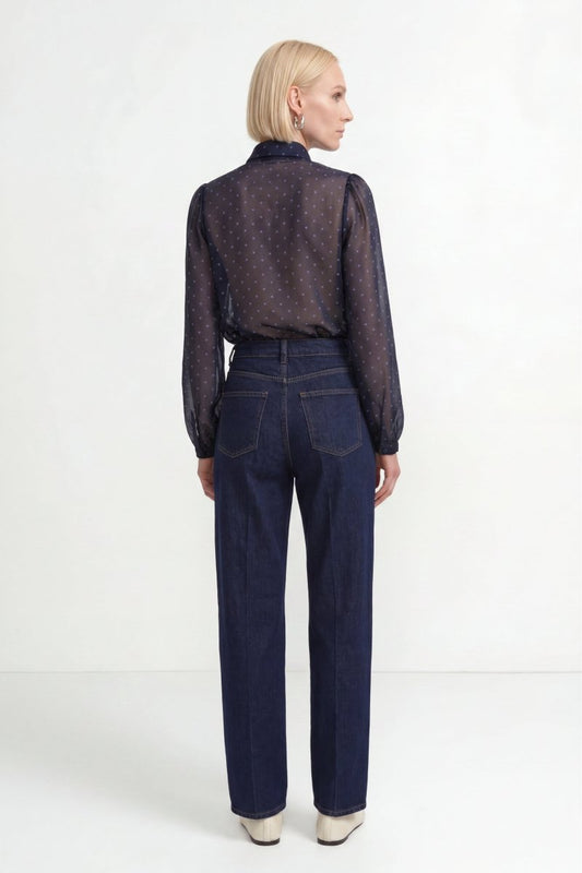 Rich & Royal Rinsed Barrel Jeans denim blue