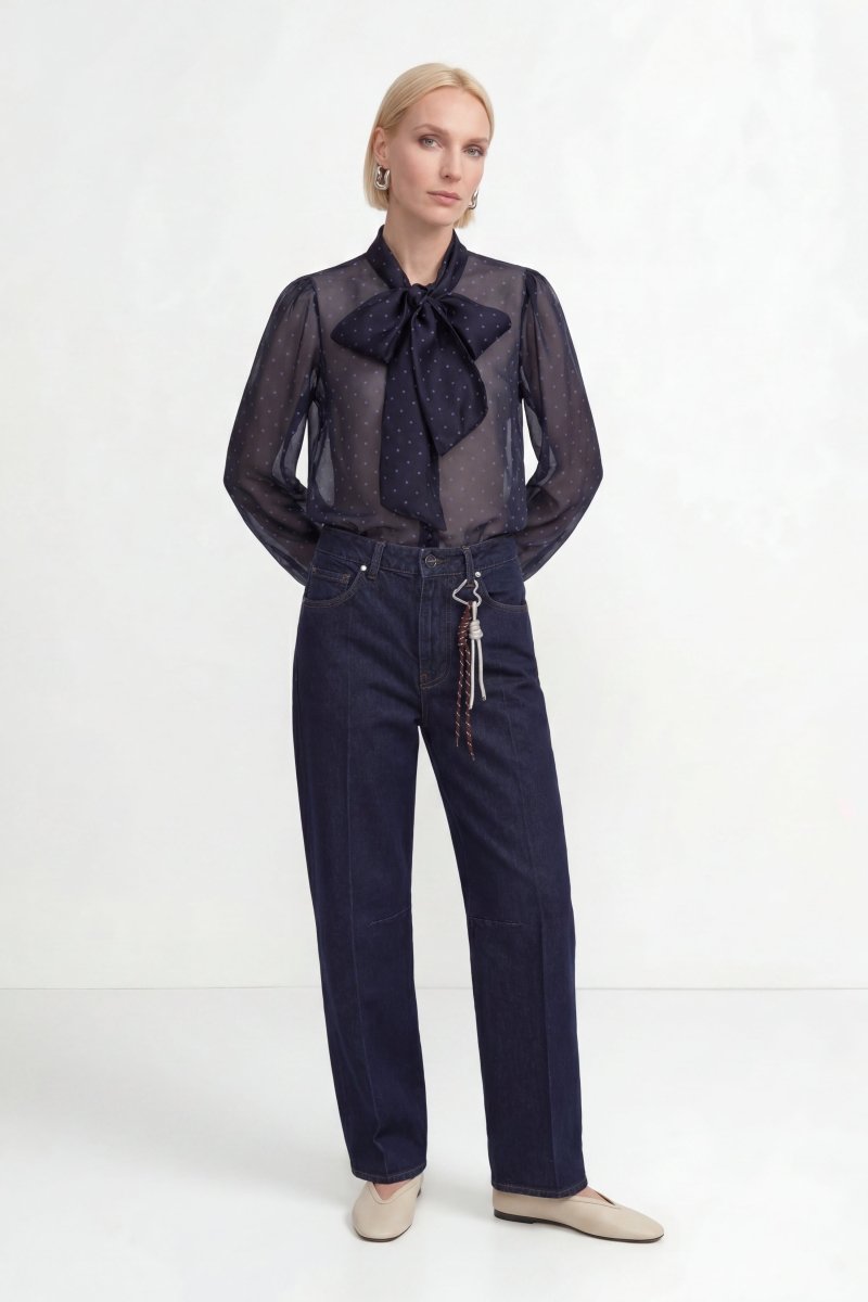 Rich & Royal Rinsed Barrel Jeans denim blue