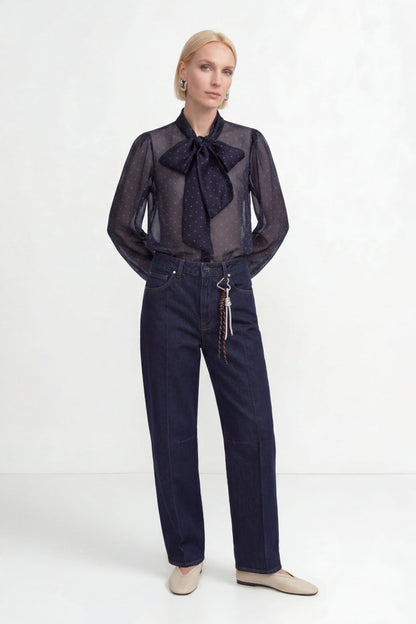 Rich & Royal Rinsed Barrel Jeans denim blue