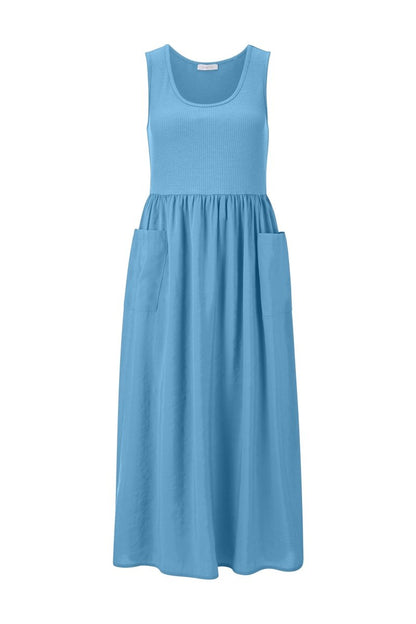 Rich & Royal Scuba Mat Mix Parachute Dress in der Farbe sailor sky