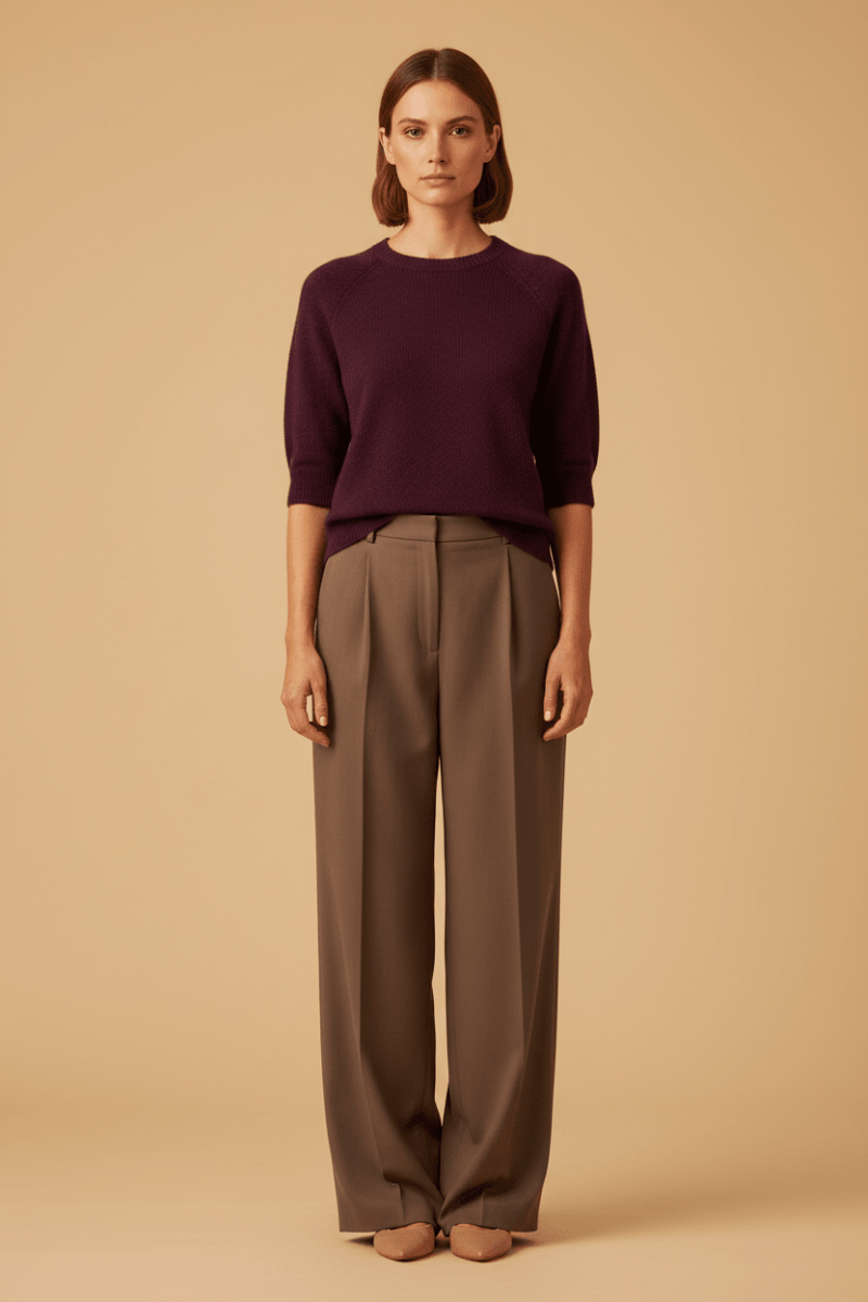 Rich & Royal Seamless Crew Short Sleeve mulberry