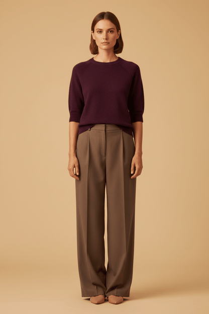 Rich & Royal Seamless Crew Short Sleeve mulberry