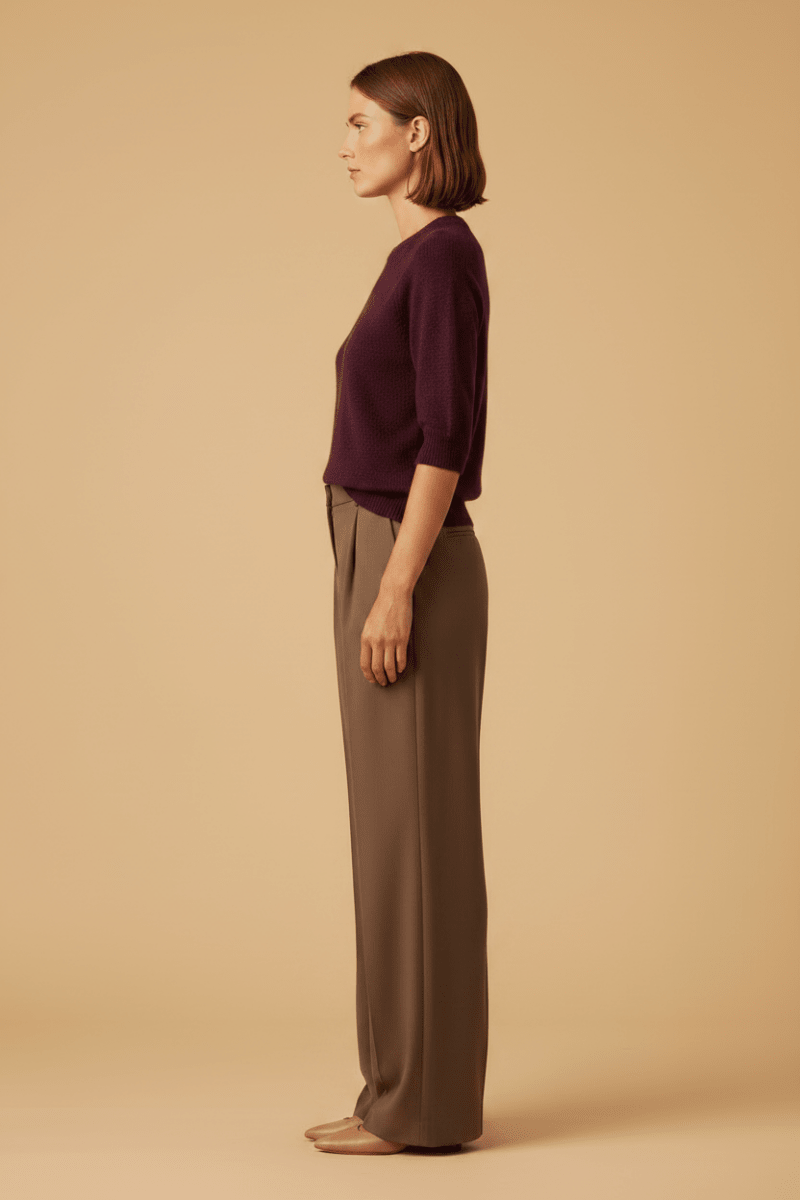 Rich & Royal Seamless Crew Short Sleeve mulberry