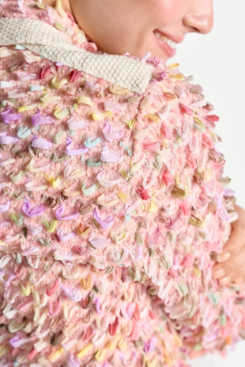 Rich & Royal Short multi color loop jacket in der Farbe Soft Papaya