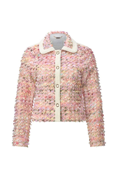 Rich & Royal Short multi color loop jacket in der Farbe Soft Papaya