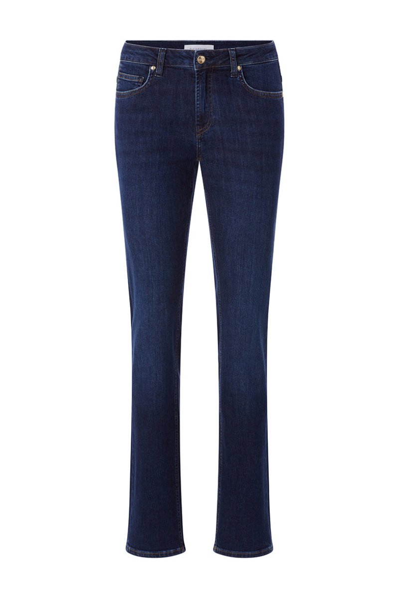 Rich & Royal Slim Sustainable Cotton Jeans in Denim Blue