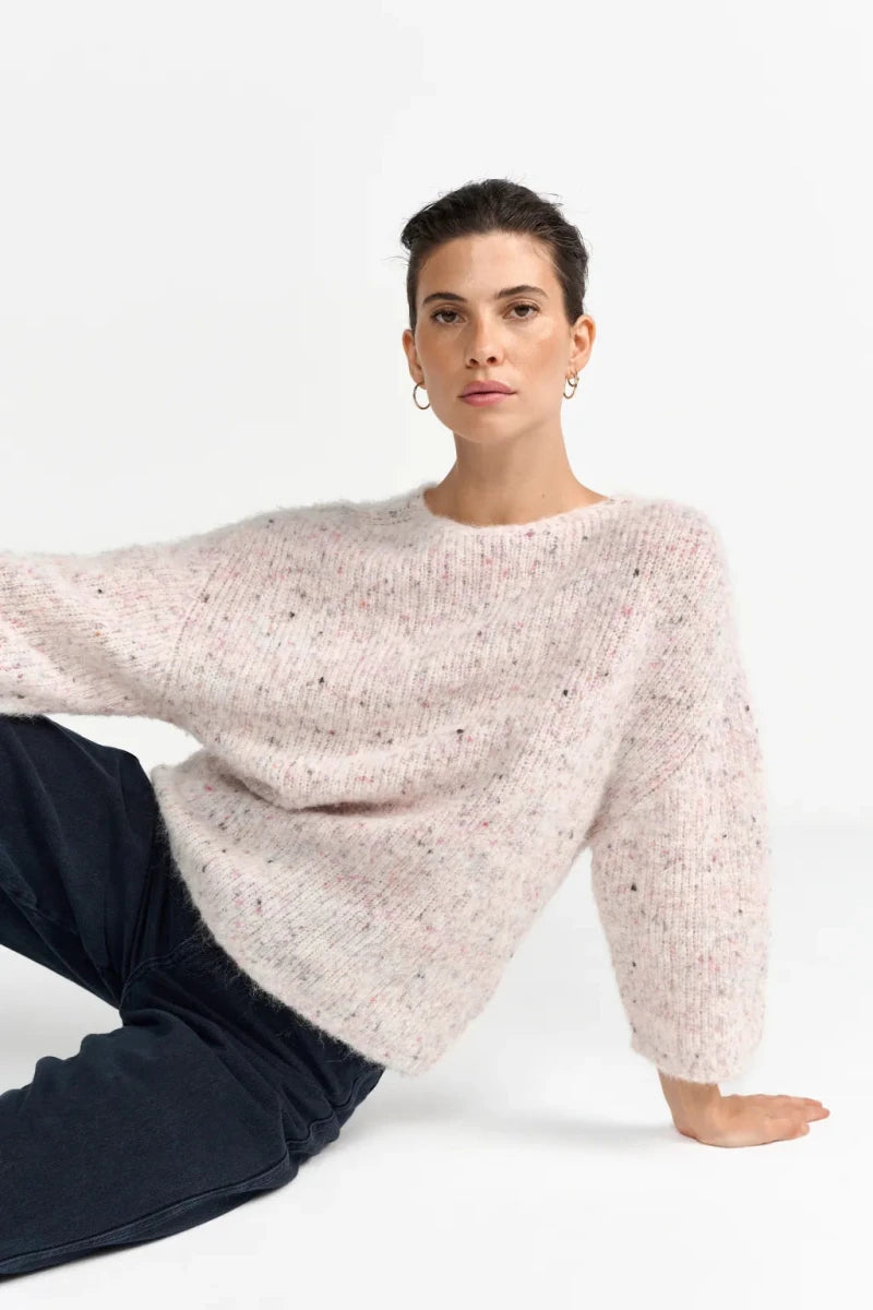 Rich & Royal Strickpullover Pearl White