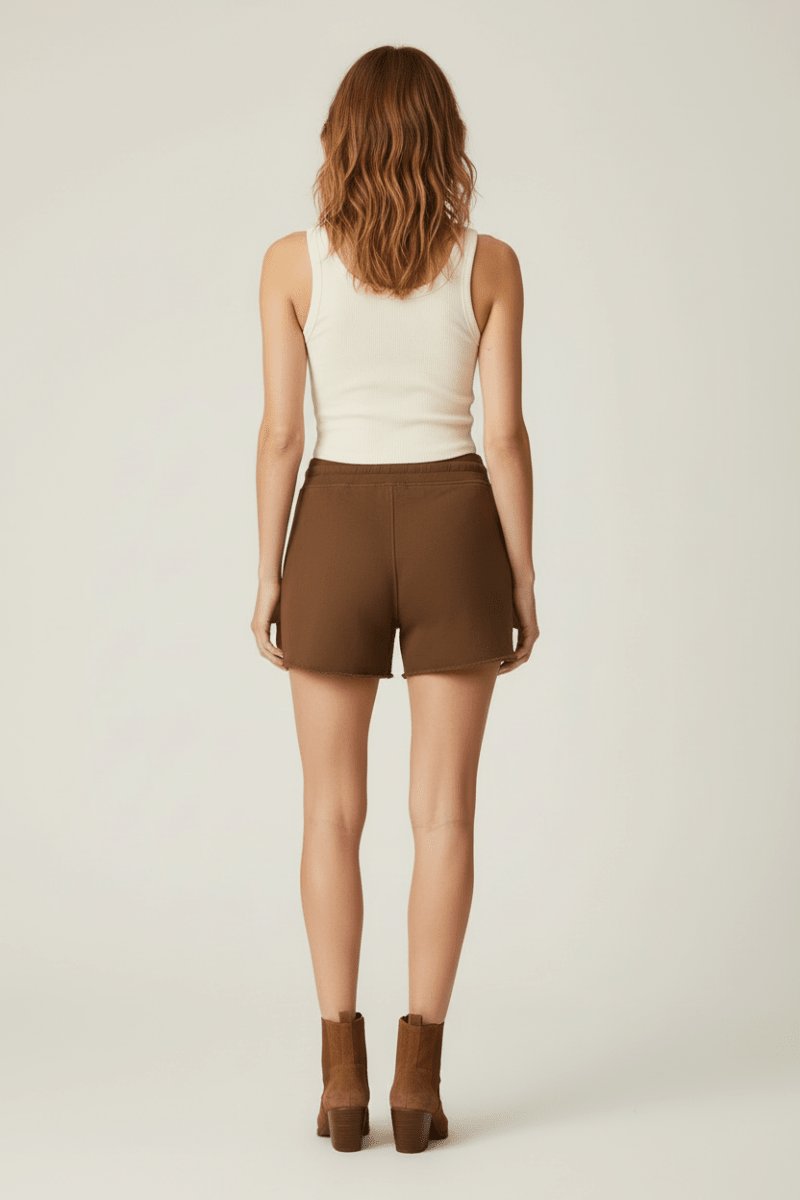 Rich & Royal Sweat Shorts in der Farbe coconut bark