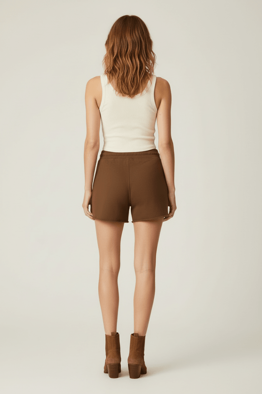 Rich & Royal Sweat Shorts in der Farbe coconut bark