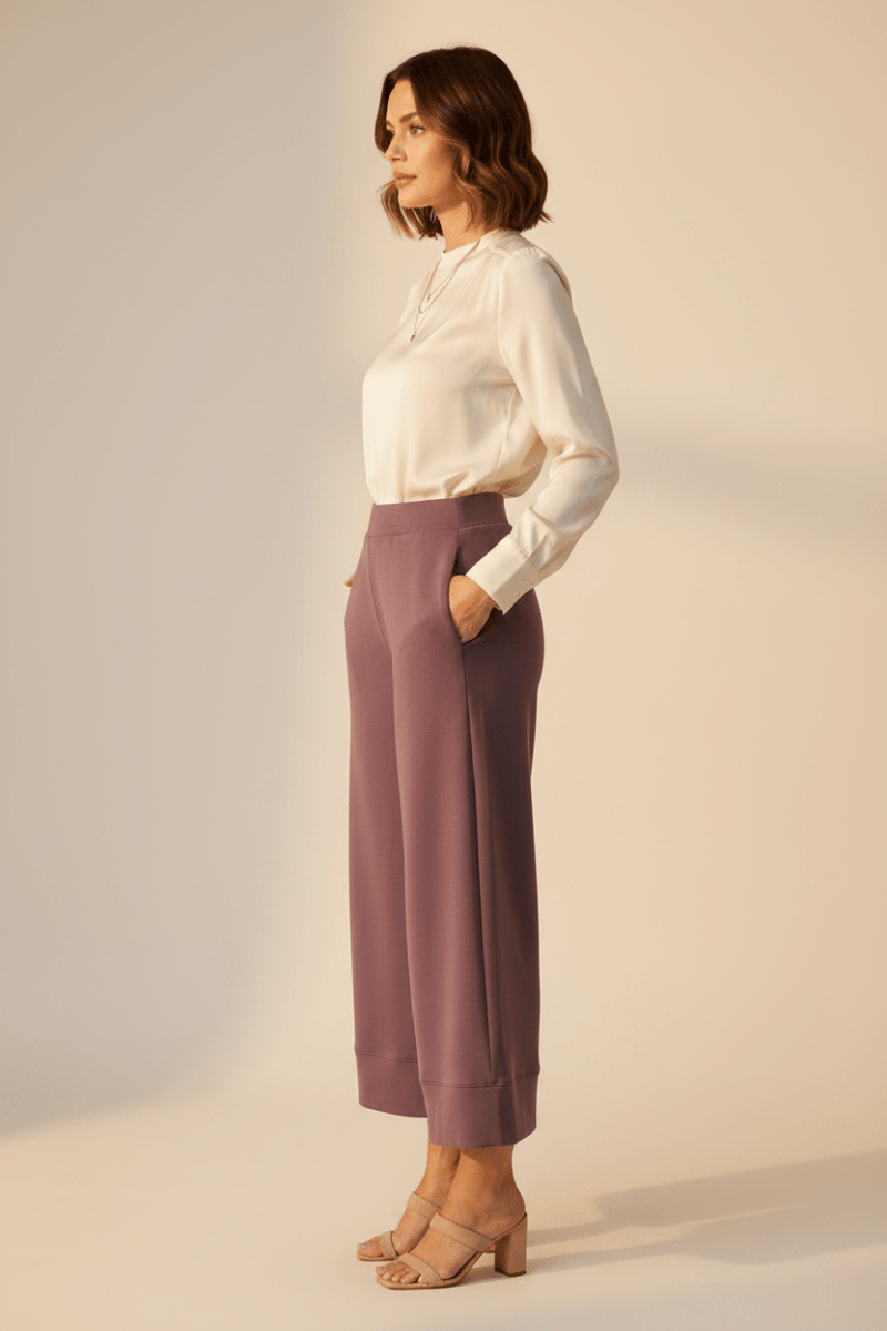 RICHROYAL T Peach Culotte Damen – Stilvoller Hosenrock in Mulberry