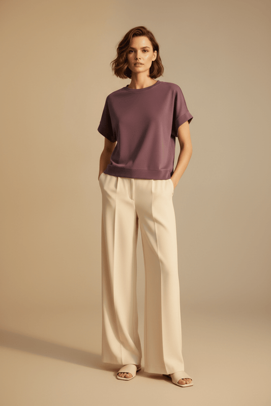 Rich & Royal T Peach Shirt Damen – Feminines Oberteil in Mulberry