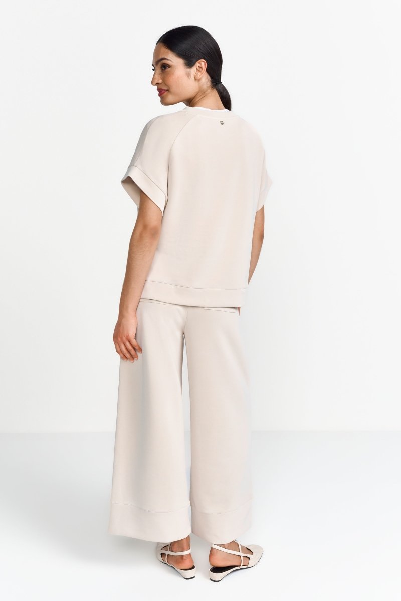 Rich & Royal T Peach Shirt in der Farbe White Stone