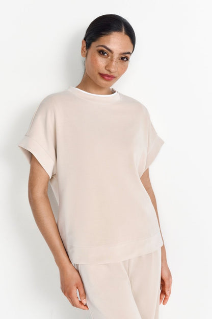 Rich & Royal T Peach Shirt in der Farbe White Stone