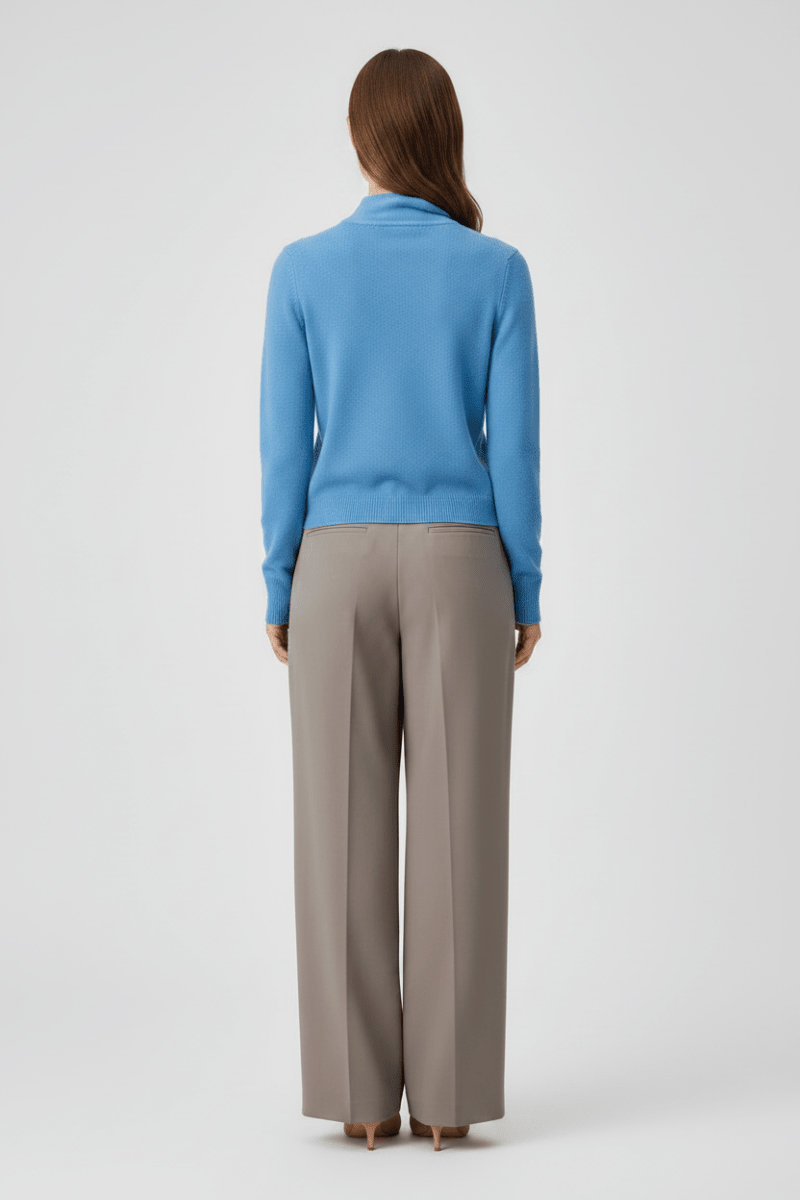 Rich & Royal Tie Detail Basic Pullover Ultramarinblau