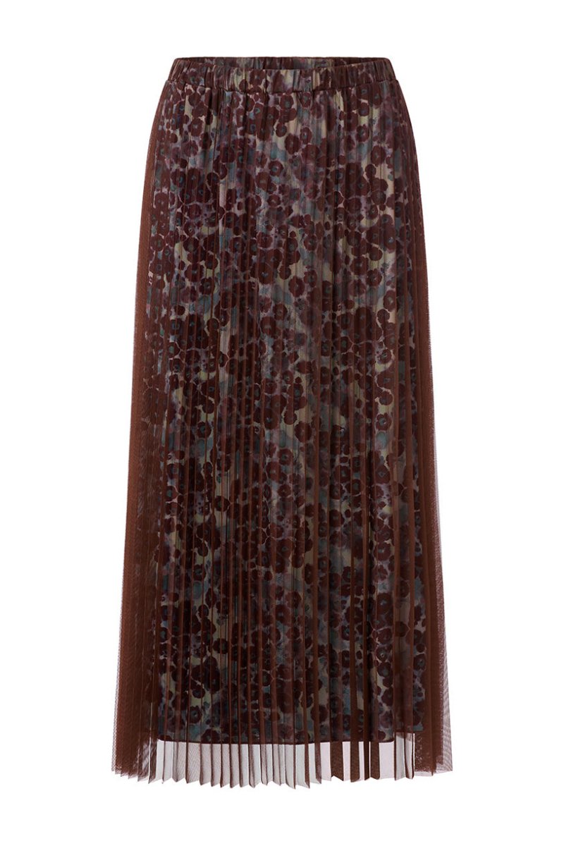 Rich & Royal Tulle Plisse Skirt – chocolate torte