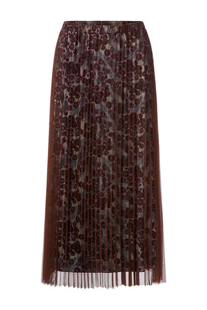 Rich & Royal Tulle Plisse Skirt – chocolate torte