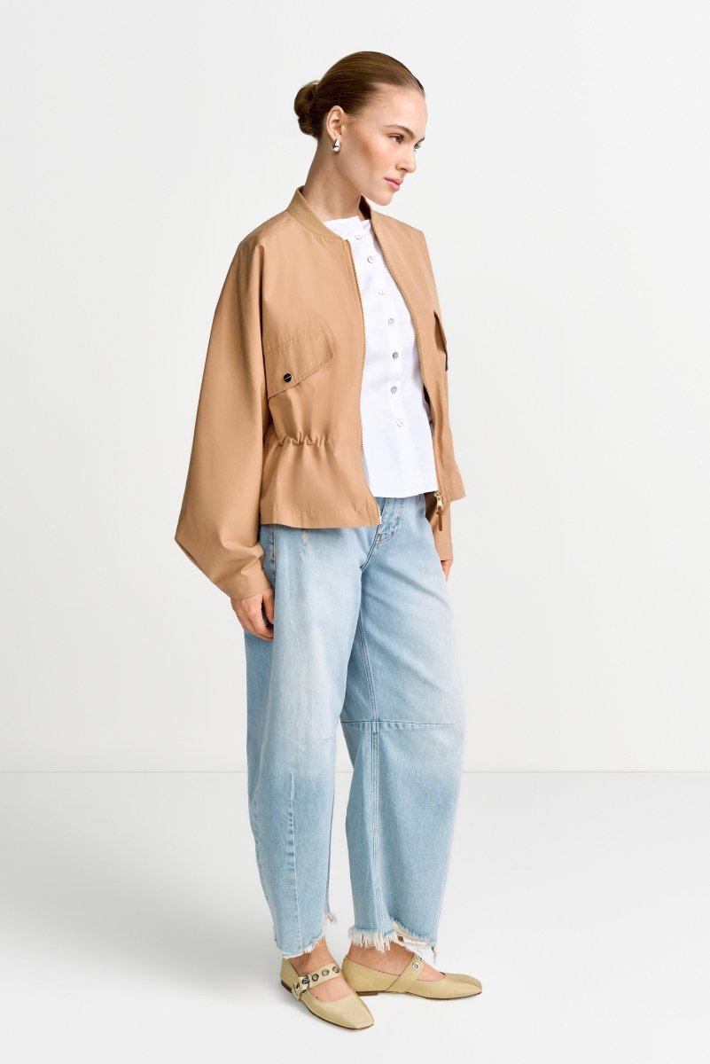 Rich Royal Waisted Blouson in der Farbe Caffe Latte