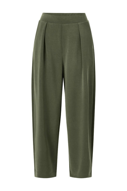 RICHROYAL Weite Hose T Peach Blattgrün