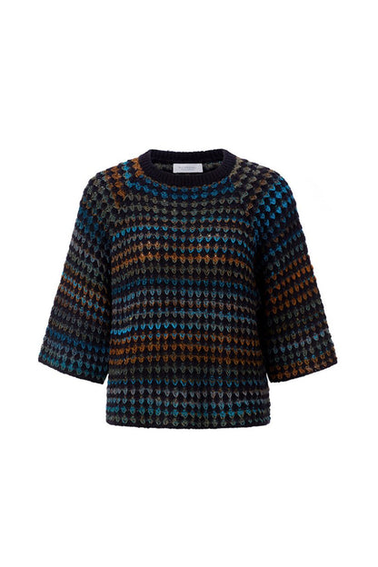 RICHROYAL Wide SLVS Texture Stitch midnight blue