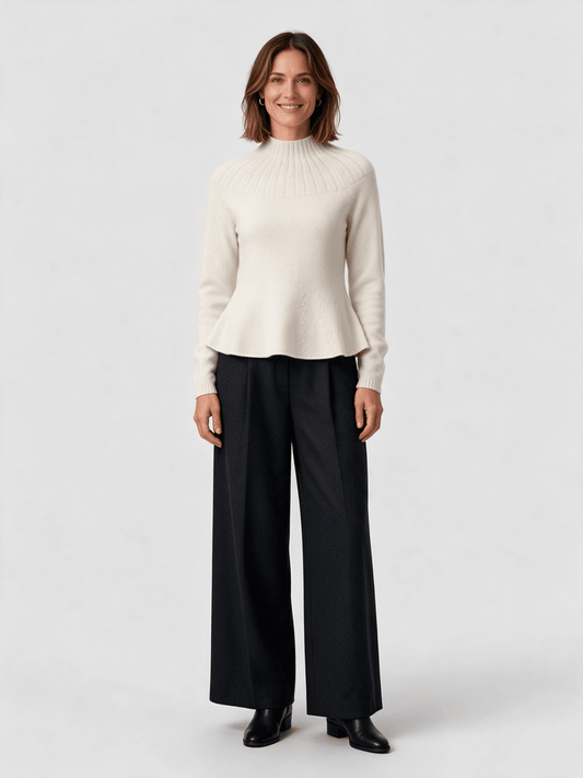 RICHROYAL Cashmere Peplum Jumper