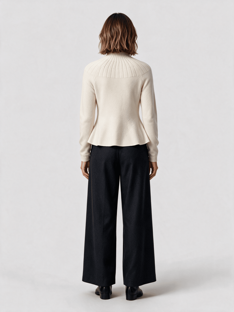 RICHROYAL Cashmere Peplum Jumper