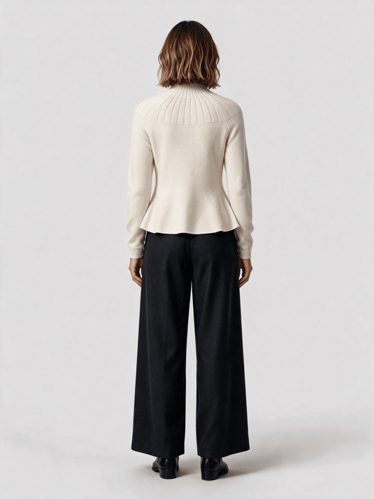 RICHROYAL Cashmere Peplum Jumper