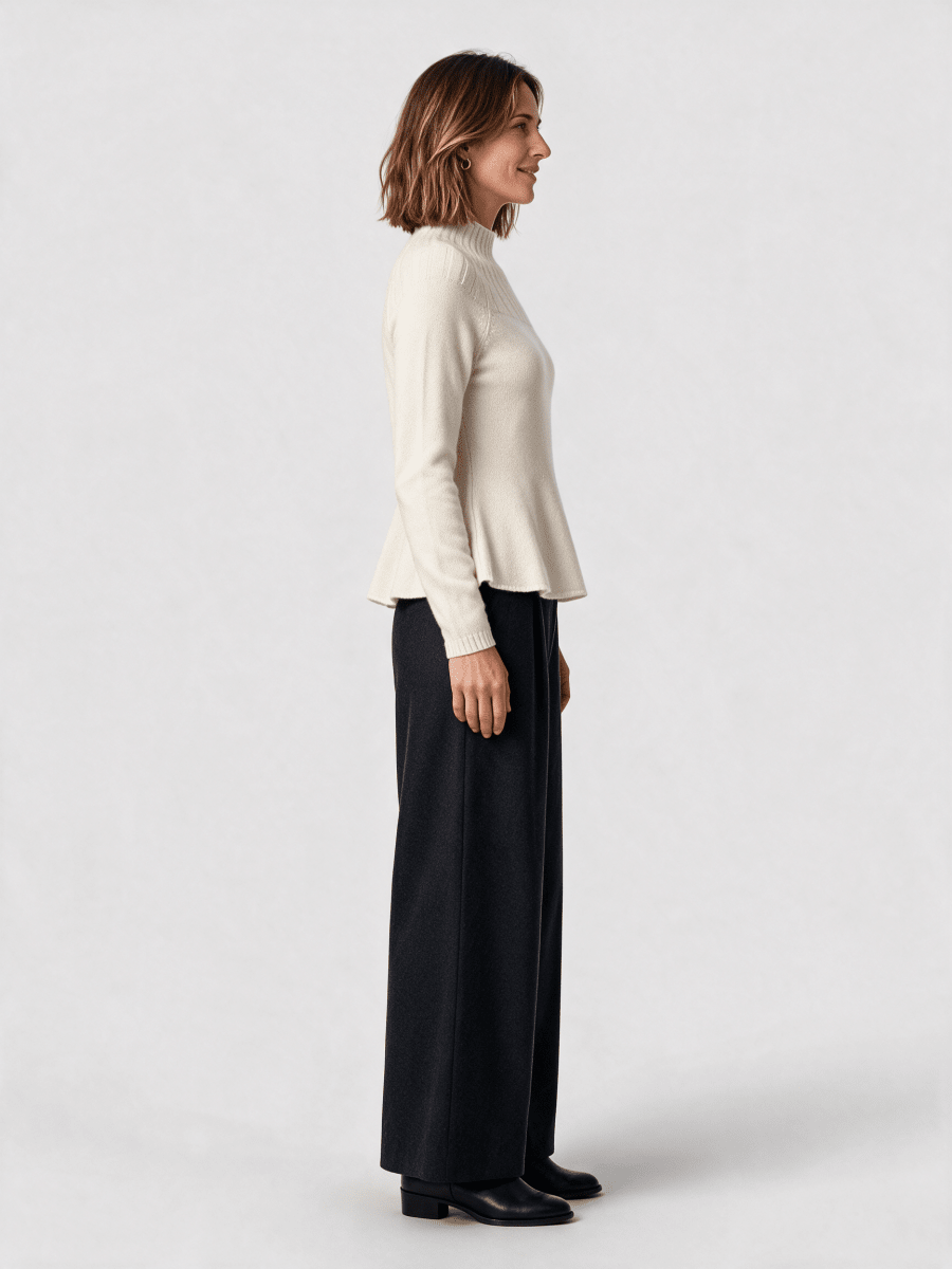 RICHROYAL Cashmere Peplum Jumper